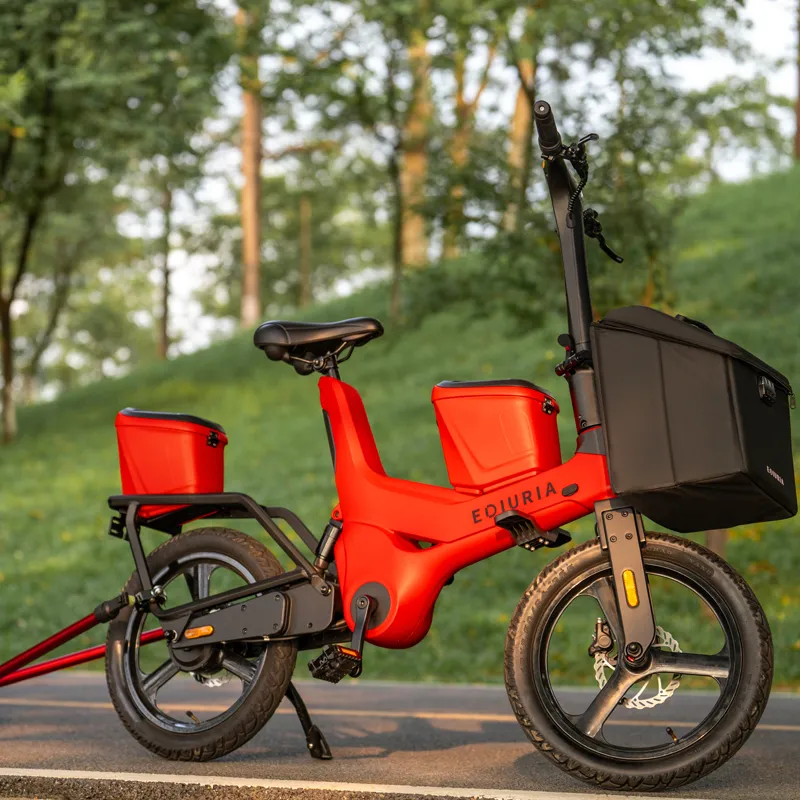 Electric Exercise Bike with Storage Basket