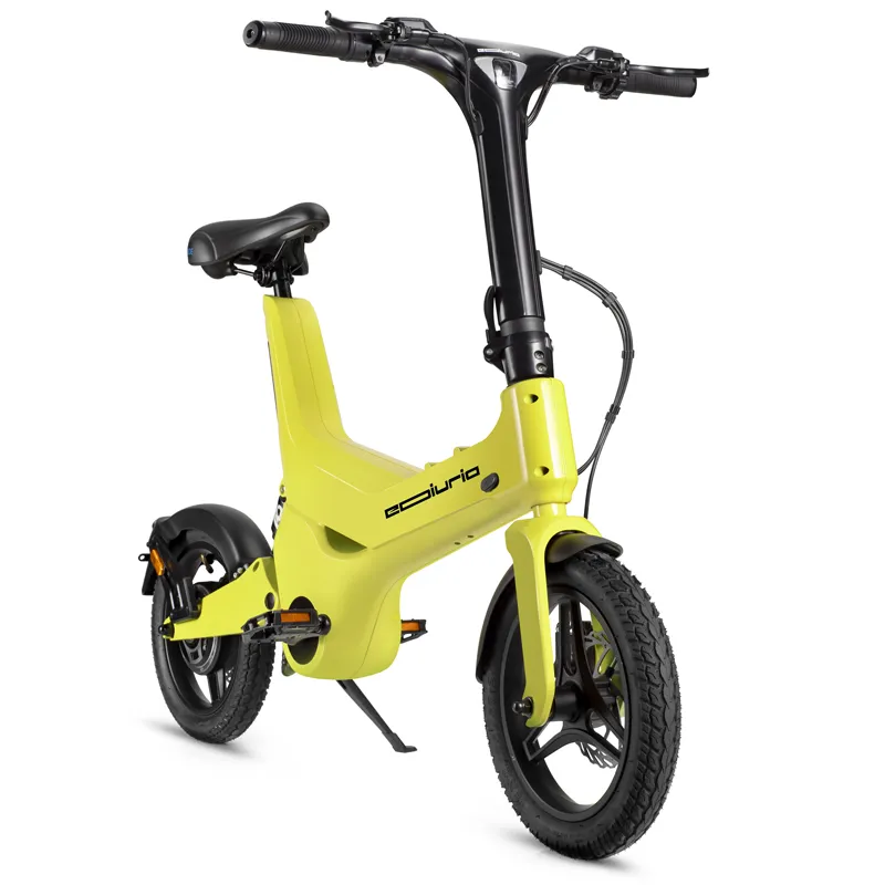 Bright Yellow Electric Exercise Bike
