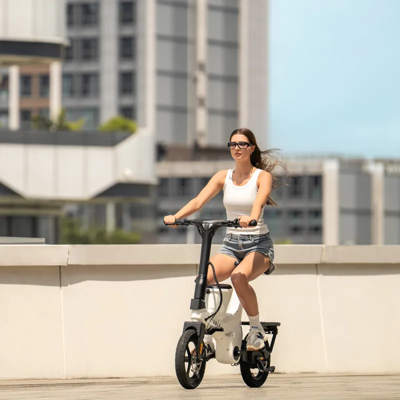 Pearl White Electric Exercise Bike