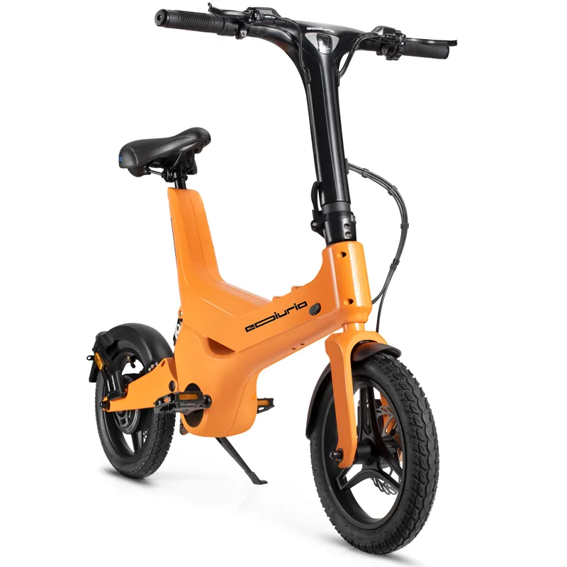 Vibrant Orange Electric Exercise Bike