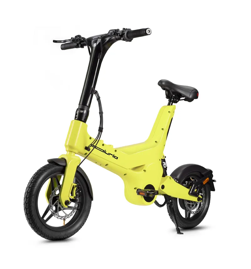 Bright Yellow Electric Exercise Bike