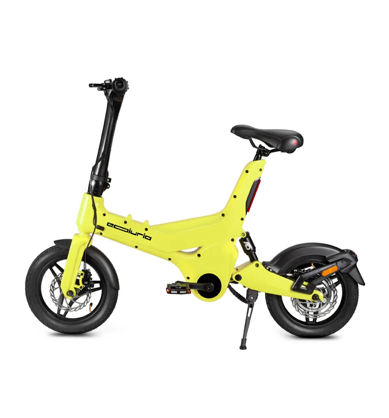 Bright Yellow Electric Exercise Bike