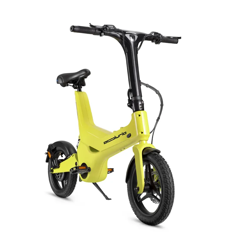 Bright Yellow Electric Exercise Bike