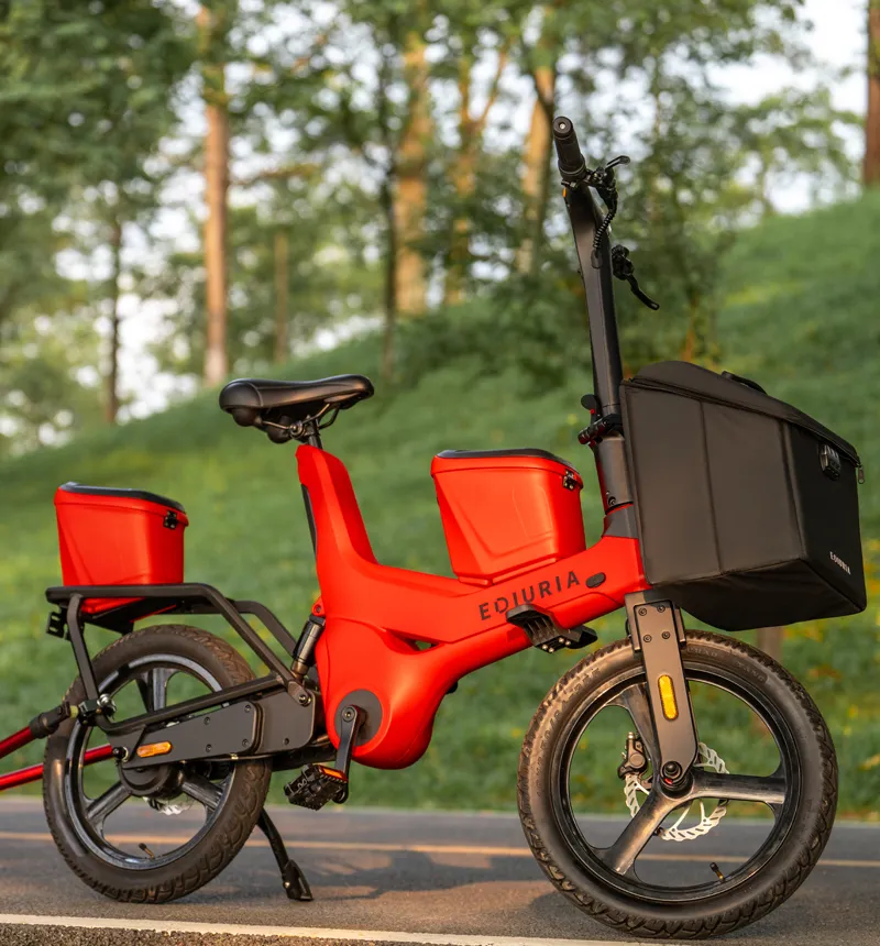 Electric Exercise Bike with Storage Basket