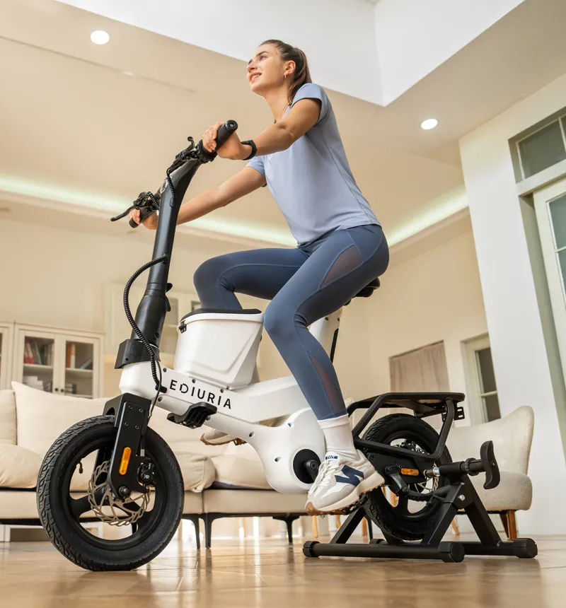 Pearl White Electric Exercise Bike