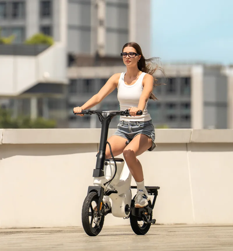 Pearl White Electric Exercise Bike