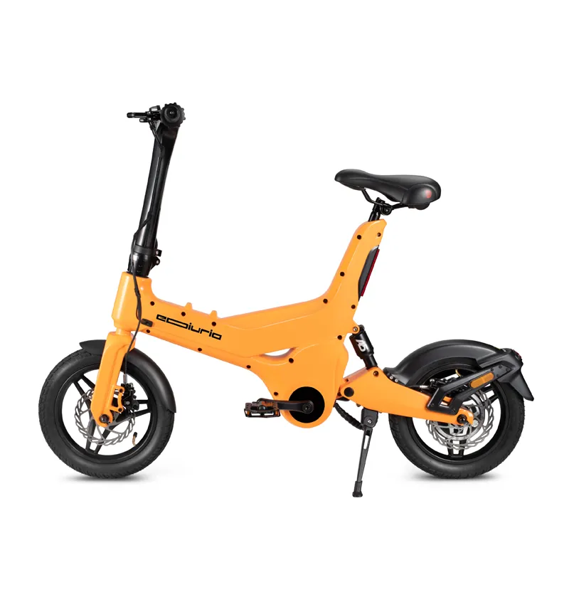 Vibrant Orange Electric Exercise Bike