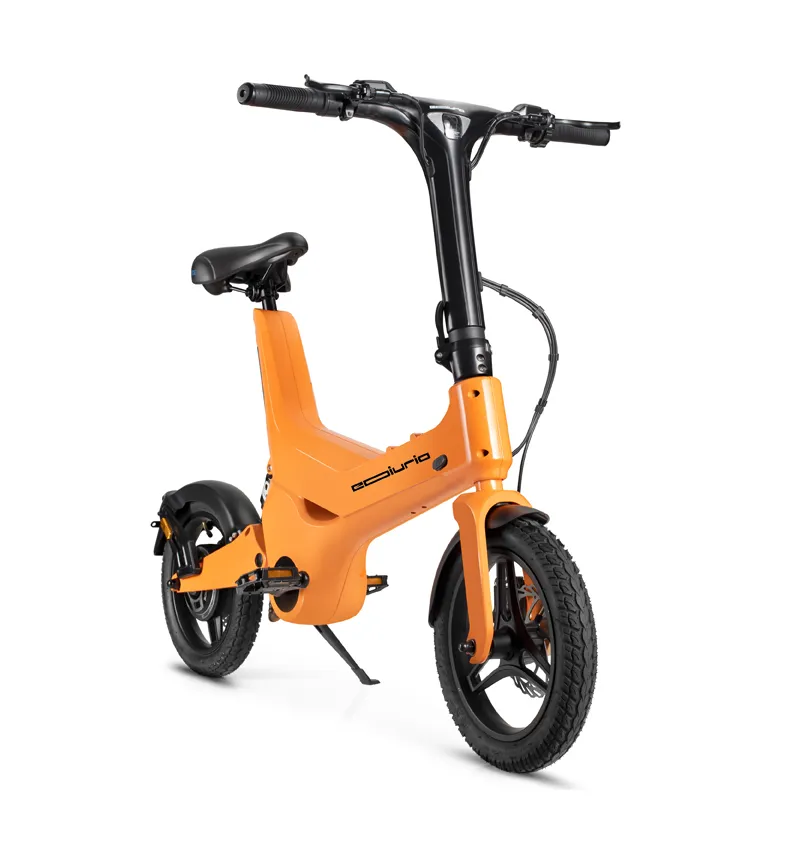 Vibrant Orange Electric Exercise Bike