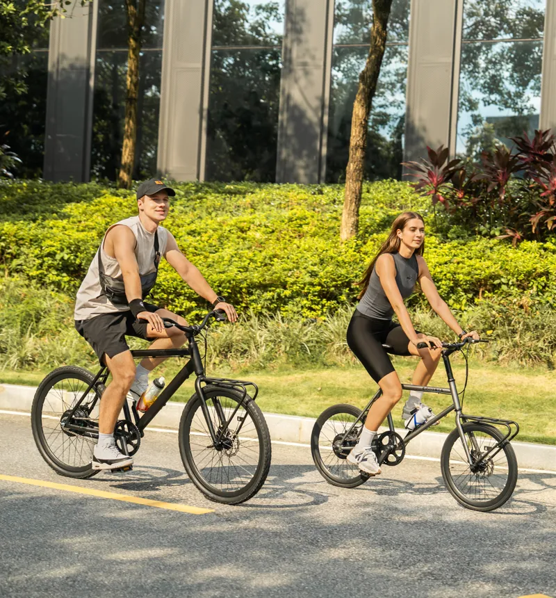 Electric Bike with Rack