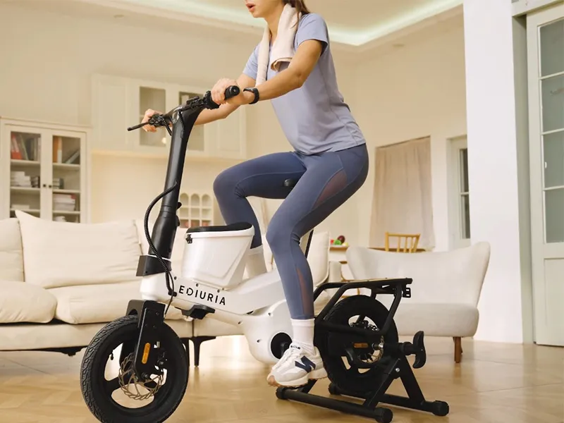 EDIURIA 16” Ebike Chain-Free Drive & Charge While Riding  Power Regeneration Breakdown