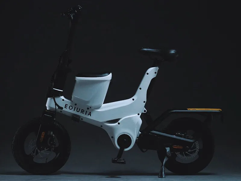 EDIURIA 16” Ebike | One-Piece Die-Cast Magnesium Frame, Zero Welds, Chain-Free & Charge While Riding